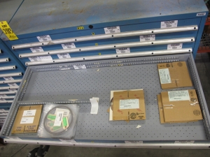 LISTA HEAVY DUTY 9-DRAWER PARTS CABINET W/ CONTENTS (W-50) LOADING & HANDLING FEE $25-